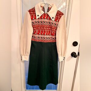 Vintage 1960s-1970s The Kollection Ltd Dress with Union Tag.